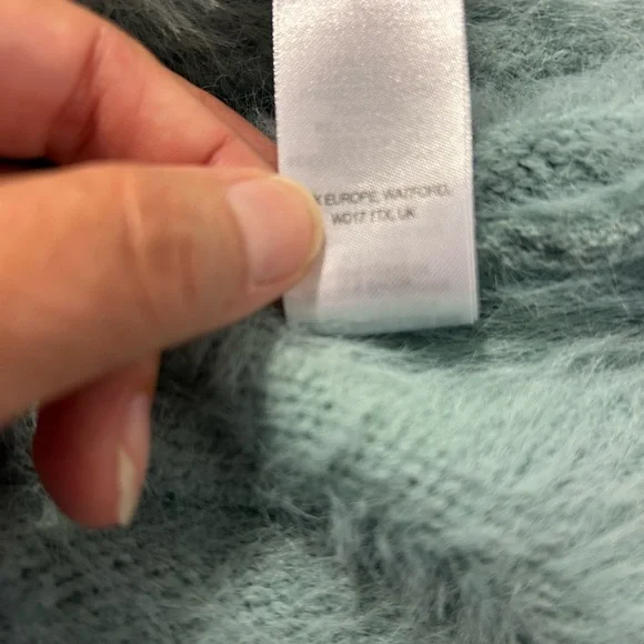 If it Were Me Fuzzy Oversized Sweater - Light Green Mint Size L Super Soft - Picture 7 of 7